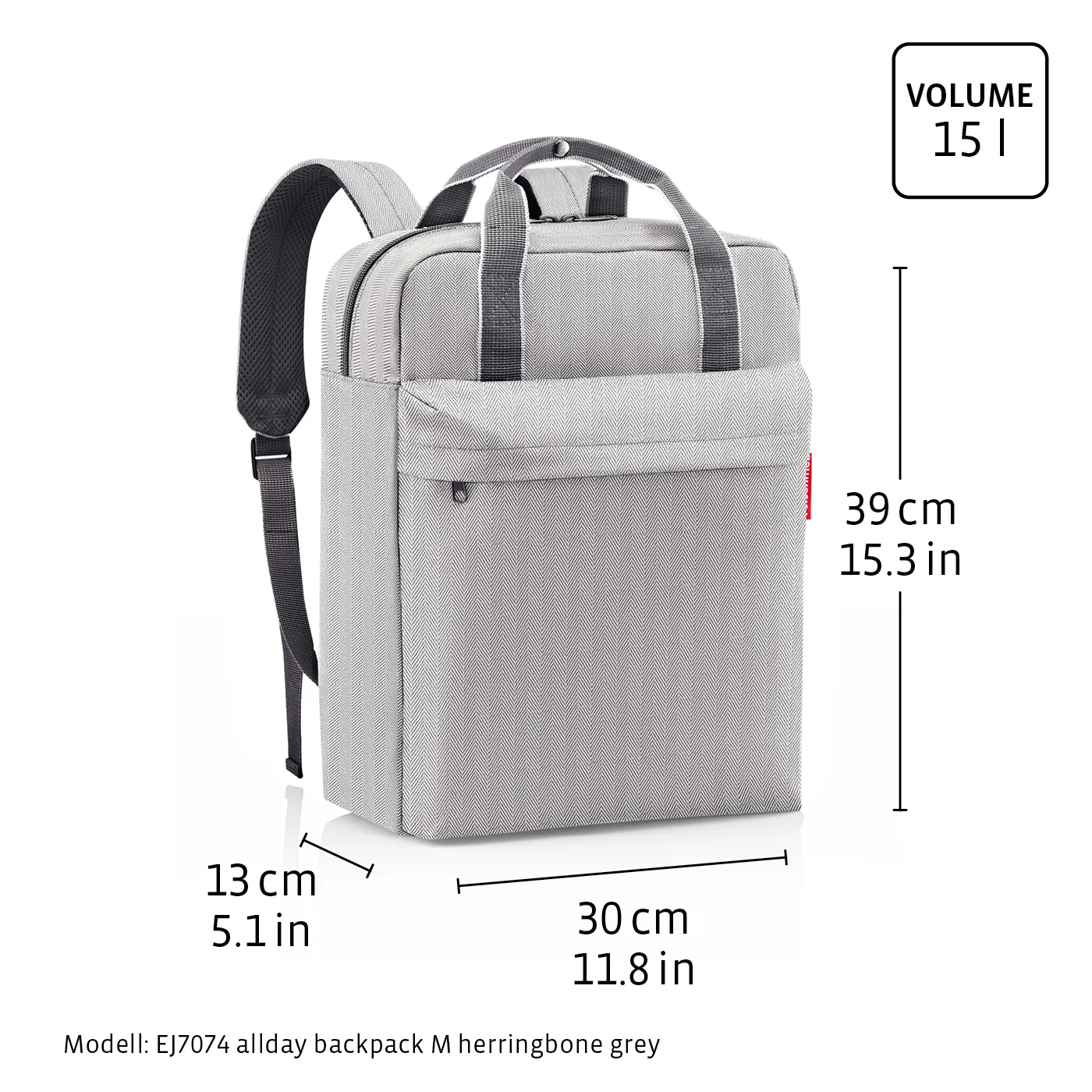 allday backpack M twist navy - Image 6