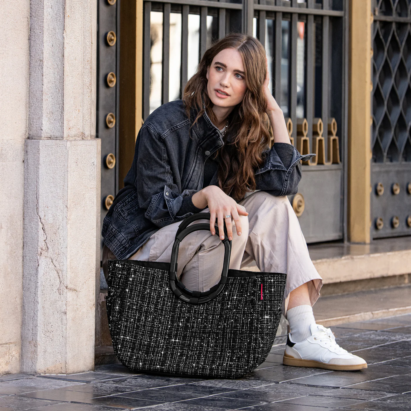 loopshopper L bouclé black - Image 3