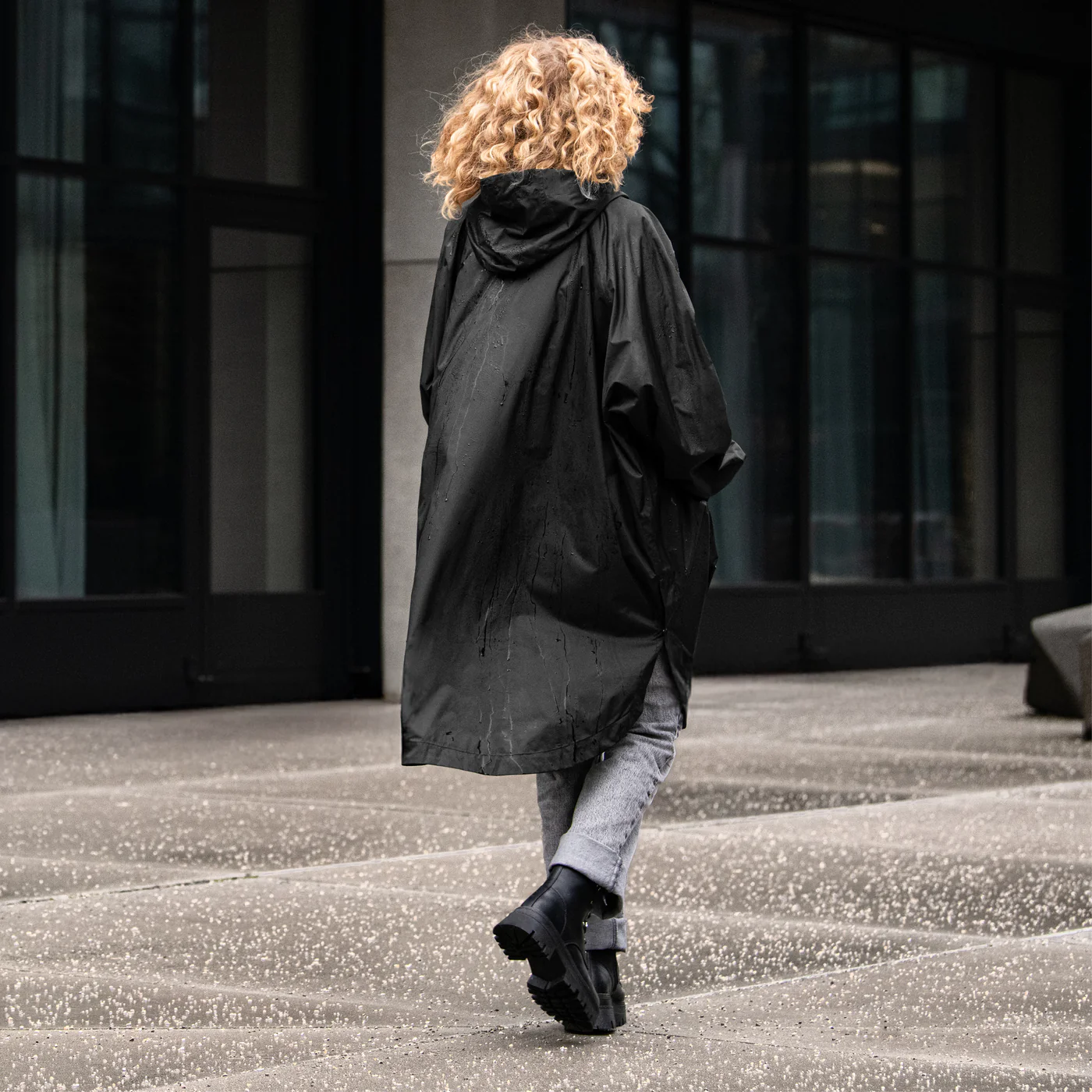 mini maxi raincoat black - Image 2
