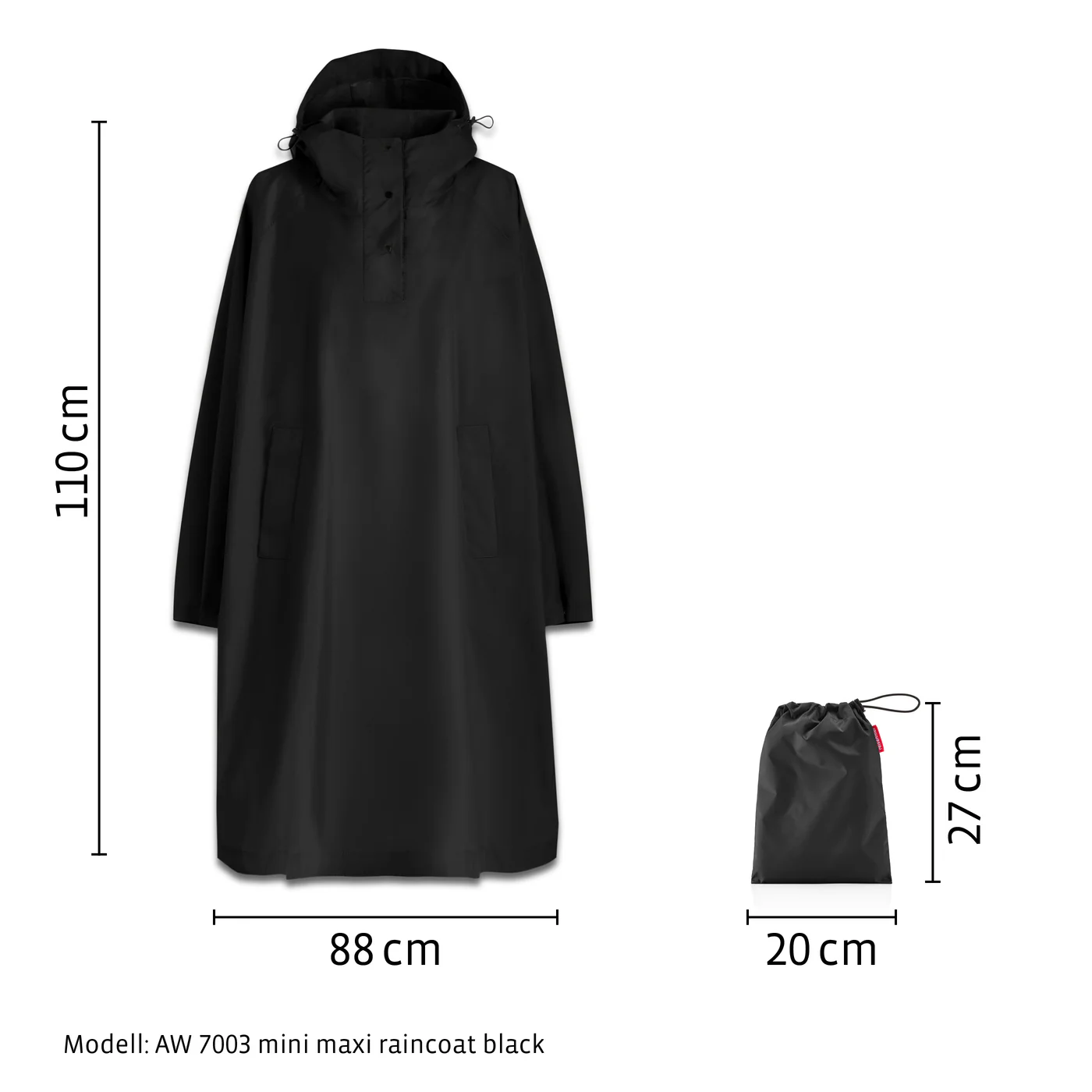 mini maxi raincoat dark taupe - Image 6