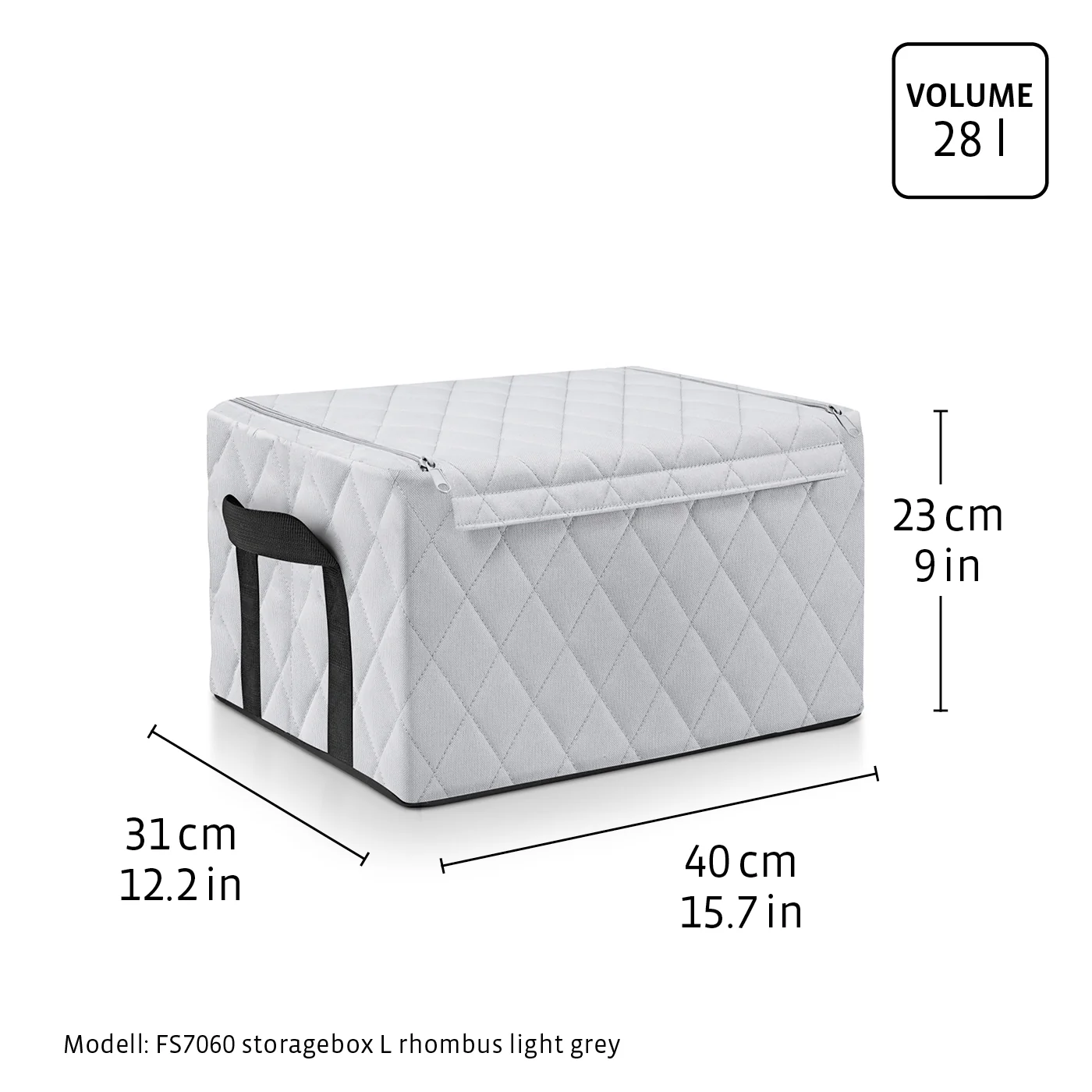 storagebox M rhombus light grey - Image 5