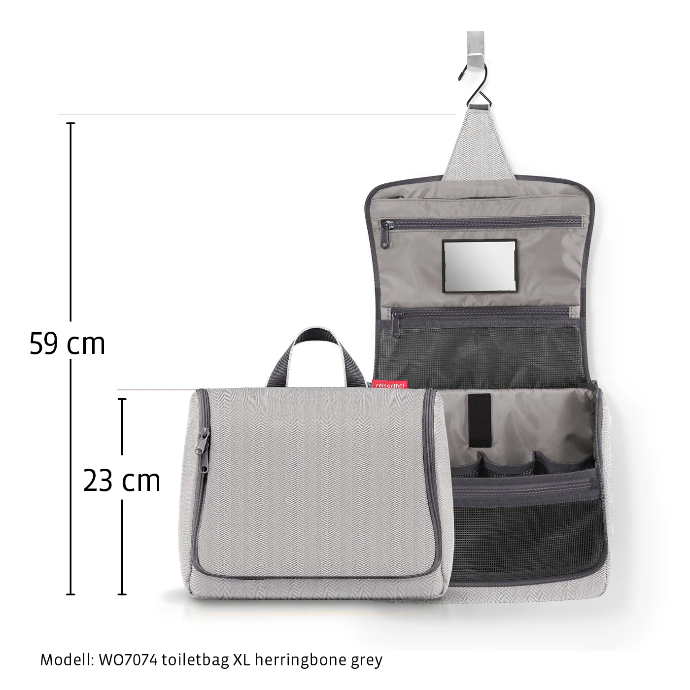 toiletbag XL twist navy - Image 6
